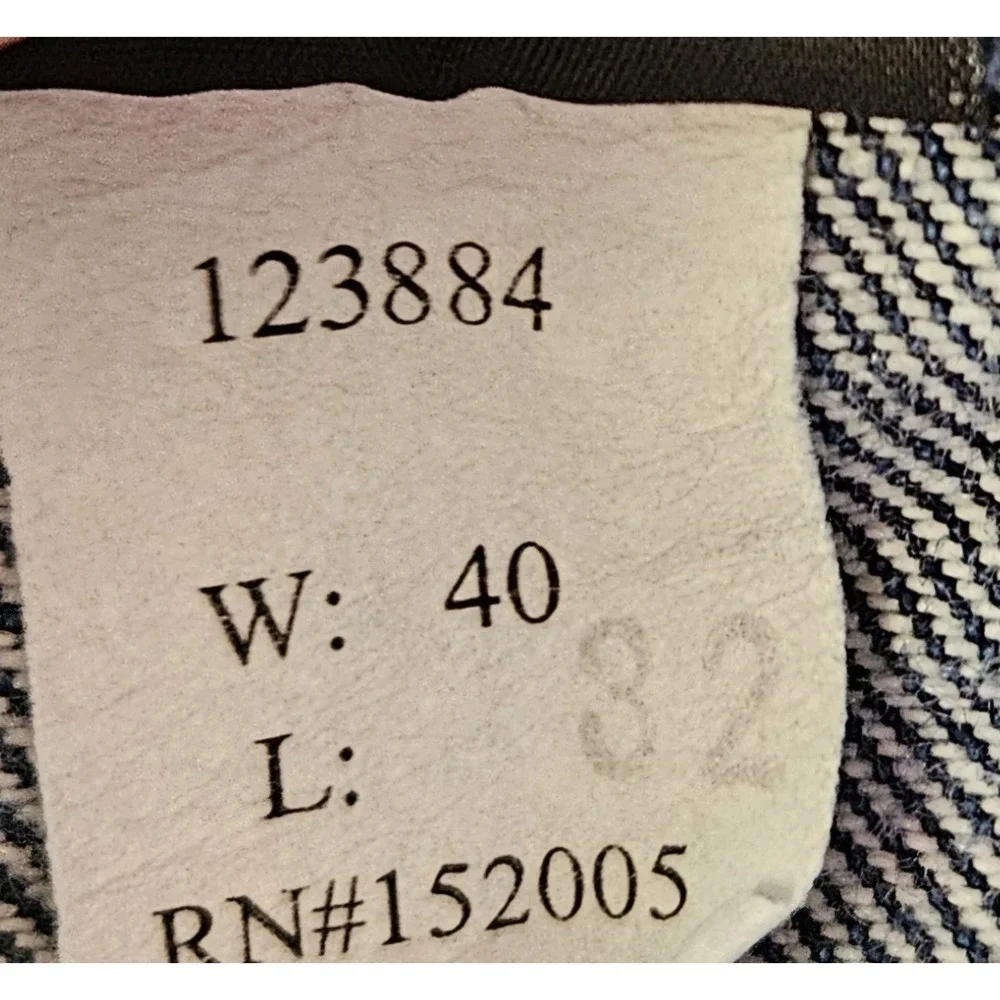 Prison Blues Jeans Mens 40 Carpenter Workwear Made USA‎ Dark Wash Utility...